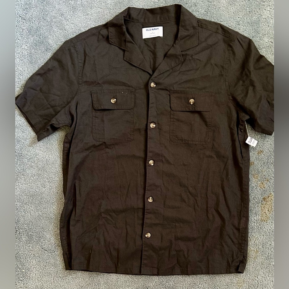 Old Navy Camp Shirt Bundle - Small - Black / White